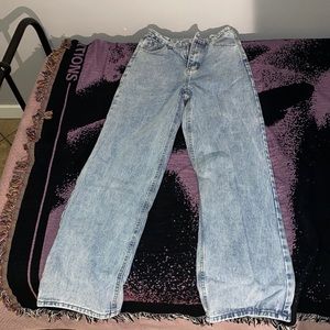 Shein light wash high rise jeans